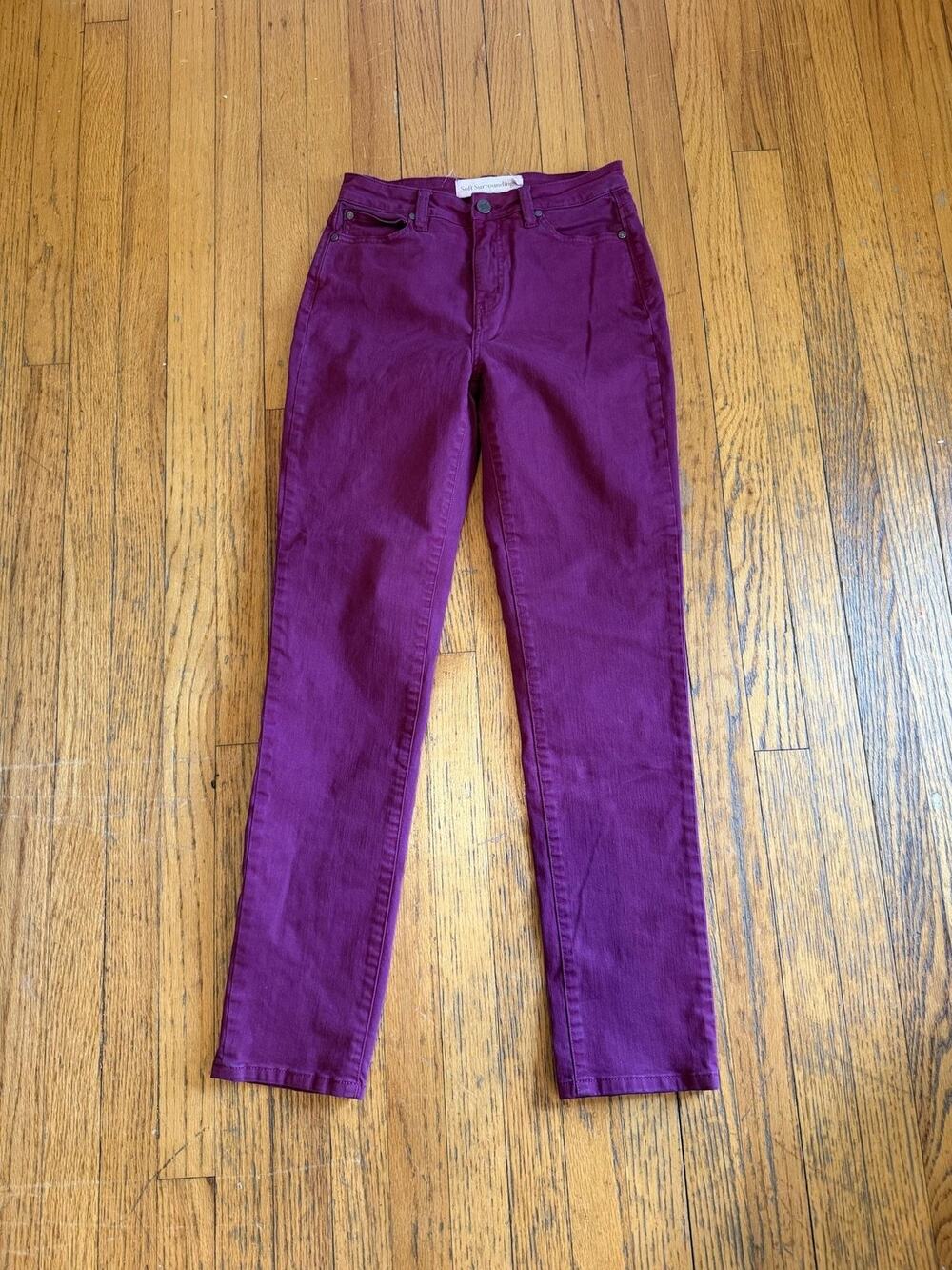 Soft Surroundings Womens Stretch Jeans 2 Tall Slim Straight